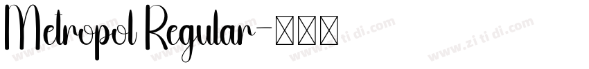 Metropol Regular字体转换